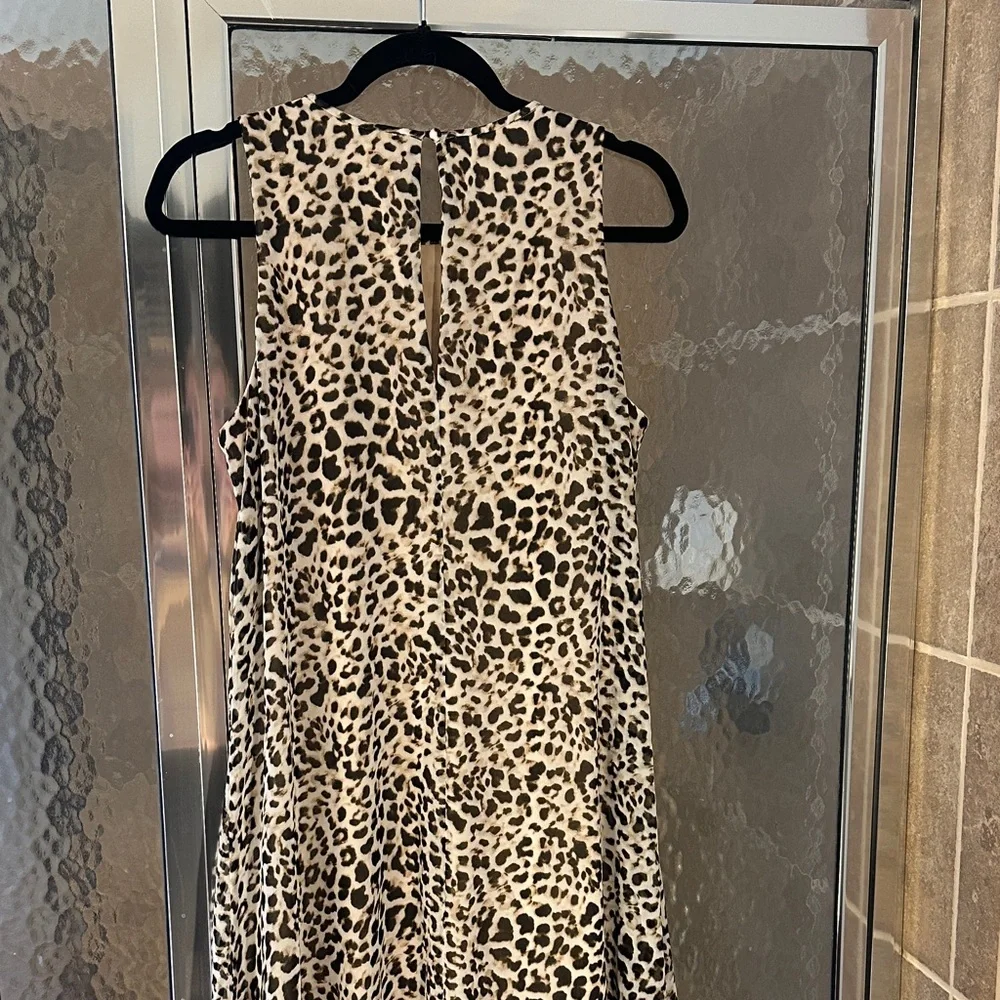 Calvin Klein Animal Print Sleeveless Dress - Picture 5 of 5
